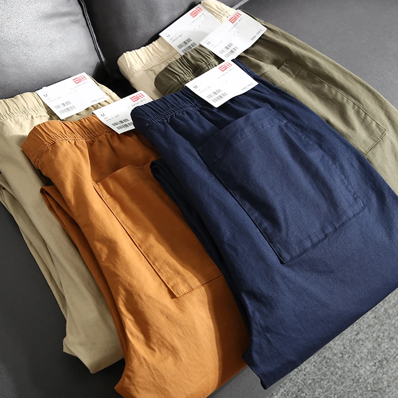 Waed Elastic Fabric Dad Pants Straight Leg Loose Fit Nine Point Men's Casual Trousers Faion Urban Sle Long Pants
Waed Elastic Fabric Dad Pants Straight Leg Loose Fit Nine Point Men's Casual Trousers Faion Urban Sle Long Pants