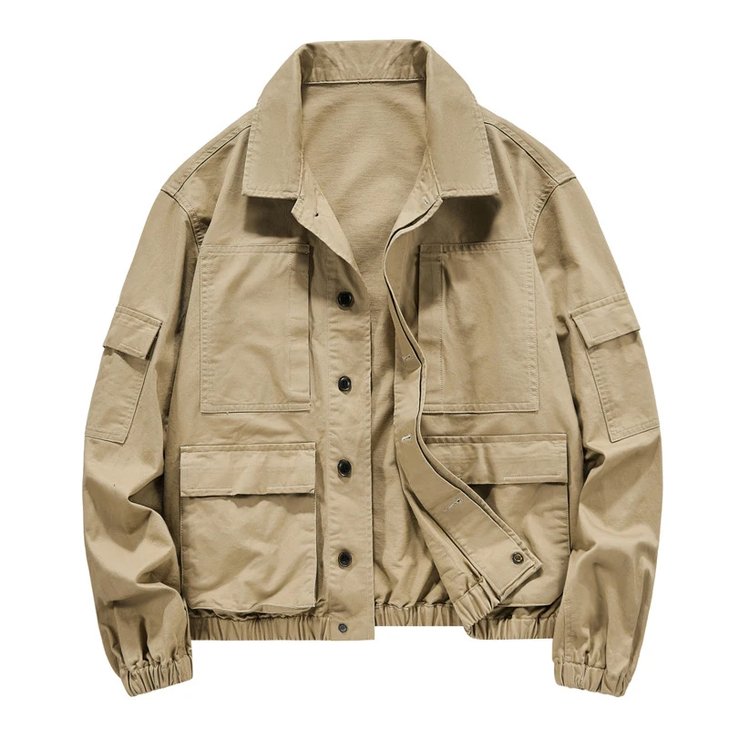 Autumn Men's Cargo Jacket Casual Man Cotton Multi pocket Military Coats Men Tactical Utility Windbreaker Work Jackets Clothing
Autumn Men's Cargo Jacket Casual Man Cotton Multi pocket Military Coats Men Tactical Utility Windbreaker Work Jackets Clothing