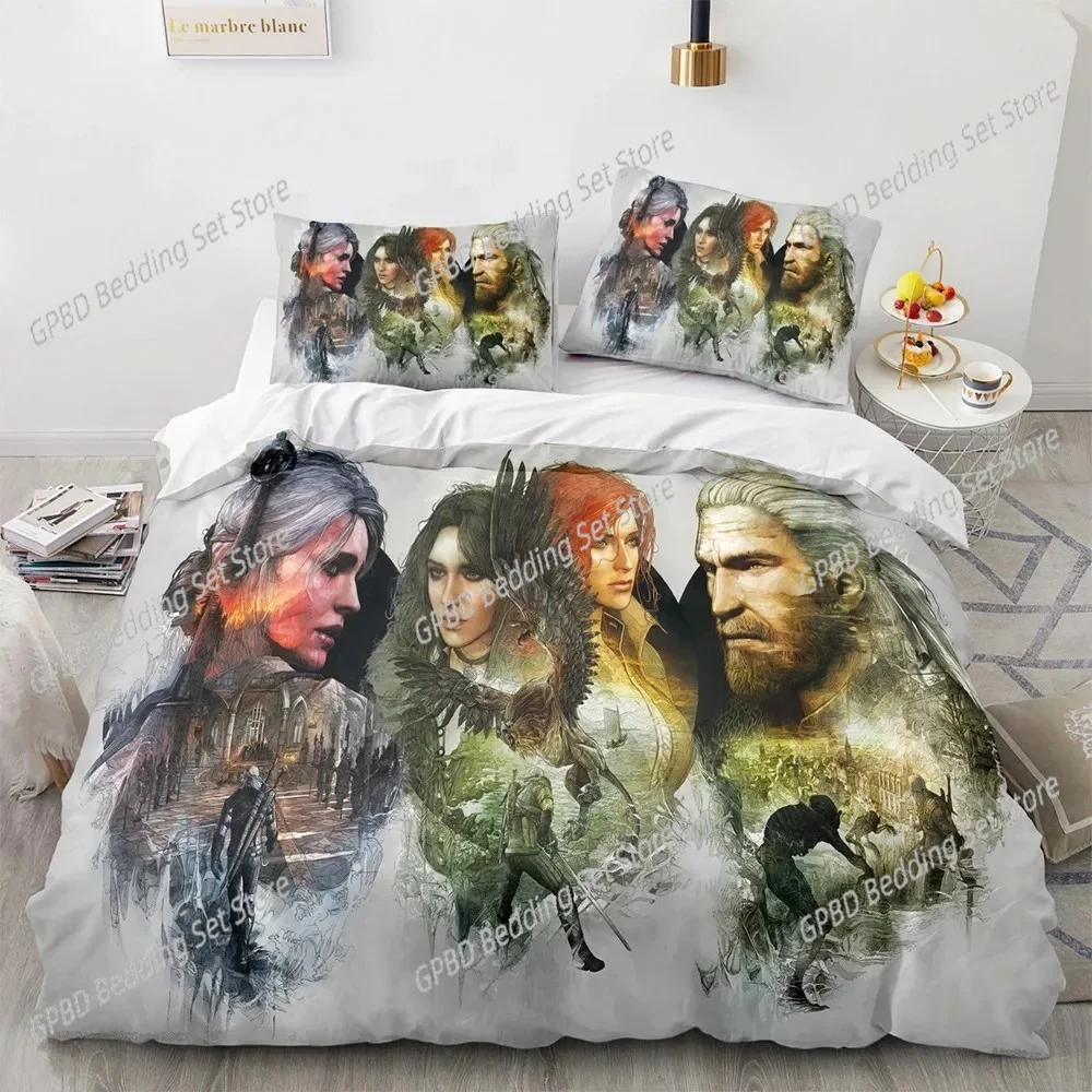 Fashion 3D Printing Game The Witchers Bedding Set Boys Girls Twin Queen Size Duvet Cover Pillowcase Bed Kids Adult Home Textile
Fashion 3D Printing Game The Witchers Bedding Set Boys Girls Twin Queen Size Duvet Cover Pillowcase Bed Kids Adult Home Textile