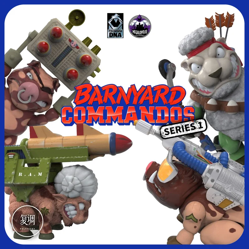 In Stock - Barnyard Commandos: Megalopolis Farm Showdown - Articulated Animal Farm Model Set (Collector'S Gift)
In Stock - Barnyard Commandos: Megalopolis Farm Showdown - Articulated Animal Farm Model Set (Collector'S Gift)