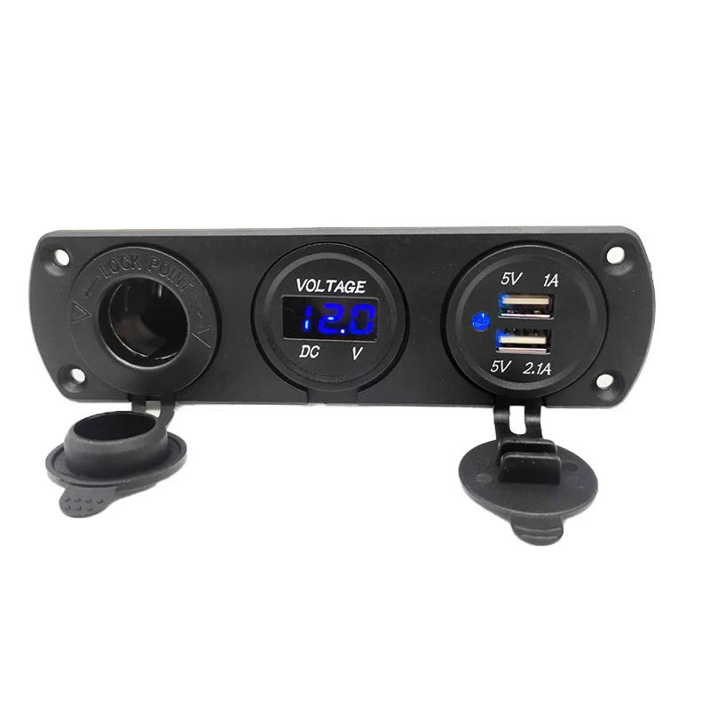 3 IN 1 Panel 3.1A Dual USB Car Charger LED Voltmeter Cigarette Lighter Power Socket Adapter DIY Kit for Car Marine Motorcycle RV
3 IN 1 Panel 3.1A Dual USB Car Charger LED Voltmeter Cigarette Lighter Power Socket Adapter DIY Kit for Car Marine Motorcycle RV