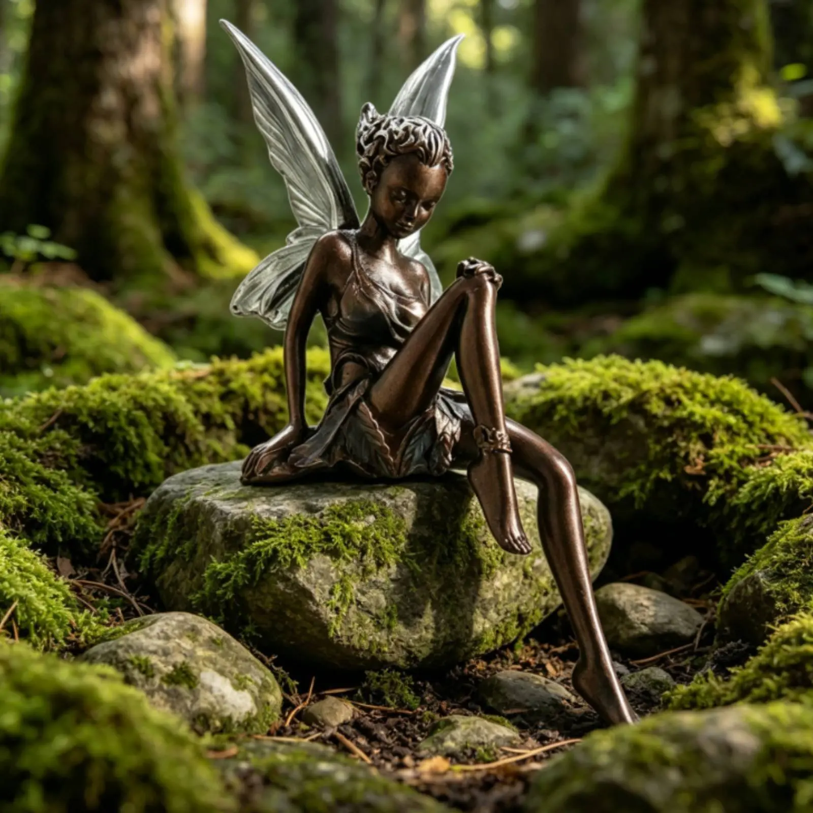 Sitting Fairy Garden Statue Intricate Detailing Sitting Fairy Statue Hand-Painted Look for Courtyard, Patio
Sitting Fairy Garden Statue Intricate Detailing Sitting Fairy Statue Hand-Painted Look for Courtyard, Patio
