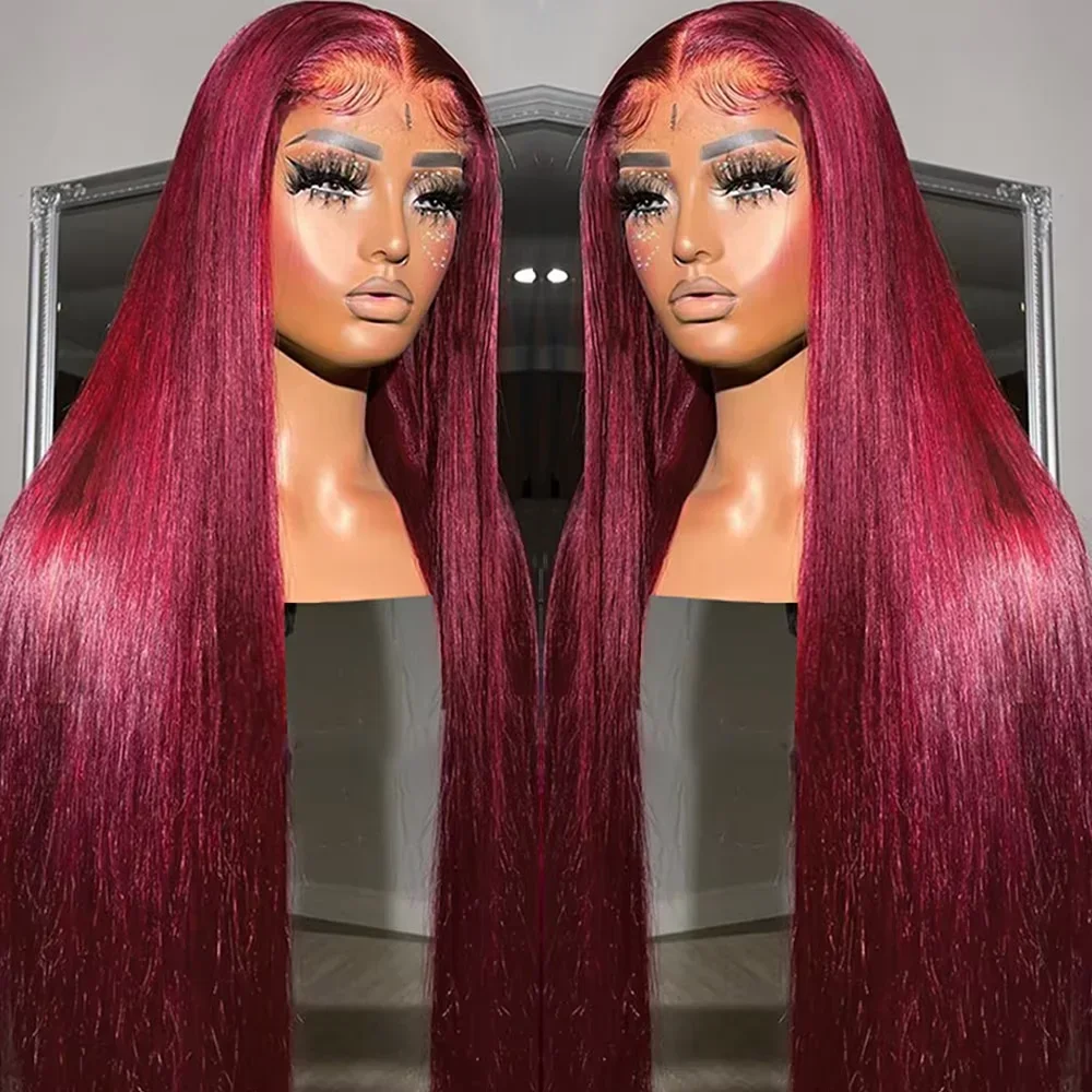 HD Full Lace Frontal Wigs 99J Burgundy 13x6 Transparent Straight Human Hair Wigs 200 Density 13x4 Lace Front Wigs 44 46 Inch
HD Full Lace Frontal Wigs 99J Burgundy 13x6 Transparent Straight Human Hair Wigs 200 Density 13x4 Lace Front Wigs 44 46 Inch