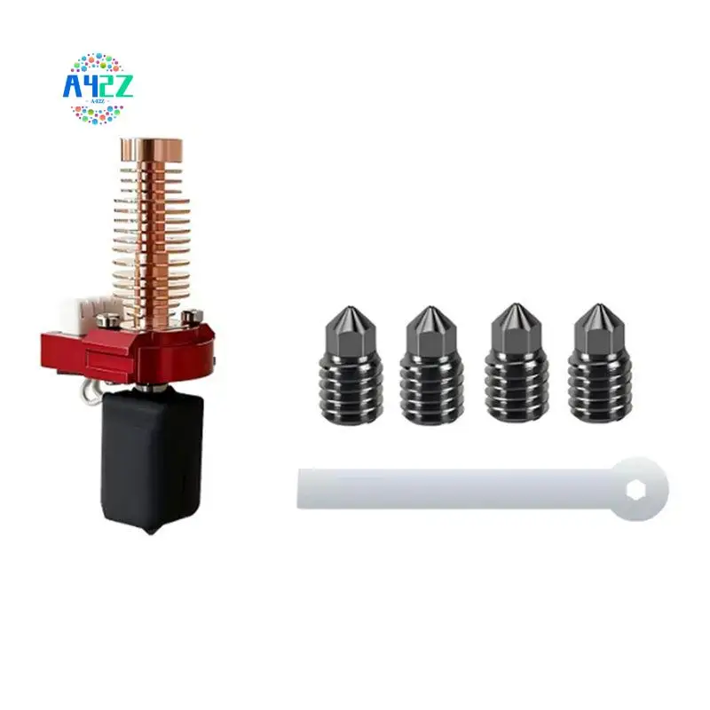 A42Z-Upgraded Hotend For Flashforge Adventurer 5M Hotend AD5M Nozzle Kit Heating Block,4Pc Hard Steel Nozzle 0.4Mm
A42Z-Upgraded Hotend For Flashforge Adventurer 5M Hotend AD5M Nozzle Kit Heating Block,4Pc Hard Steel Nozzle 0.4Mm