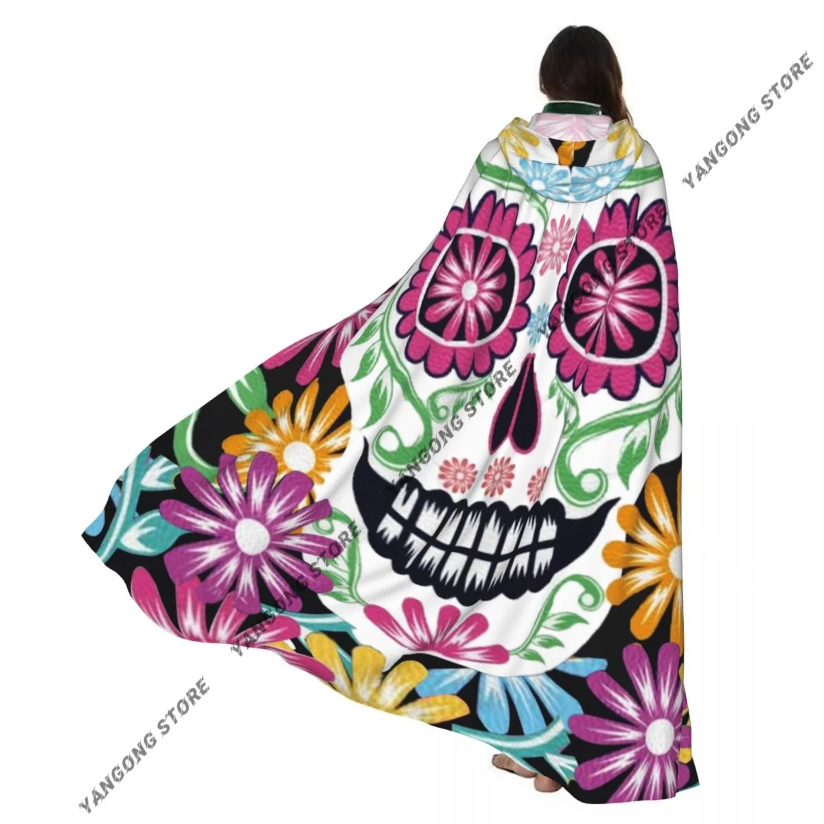 Cosplay Medieval Costumes Skull With Floral Hooded Cloak Capes Long Robes Jackets Coat Carnival
Cosplay Medieval Costumes Skull With Floral Hooded Cloak Capes Long Robes Jackets Coat Carnival