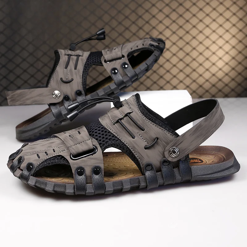 Summer Men Sandals Genuine Leather Mens Casual Shoes Outdoor Men Leather Sandals for Men Beach Shoes Roman mens Shoes
Summer Men Sandals Genuine Leather Mens Casual Shoes Outdoor Men Leather Sandals for Men Beach Shoes Roman mens Shoes