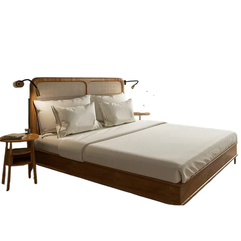 Простая современная двуспальная кровать из массива дерева, бытовая кровать из скандинавского ротанга, односпальная кровать 1,5 метра B & B, кровать из массива дерева 1,8 метра из ротанга
Простая современная двуспальная кровать из массива дерева, бытовая кровать из скандинавского ротанга, односпальная кровать 1,5 метра B & B, кровать из массива дерева 1,8 метра из ротанга