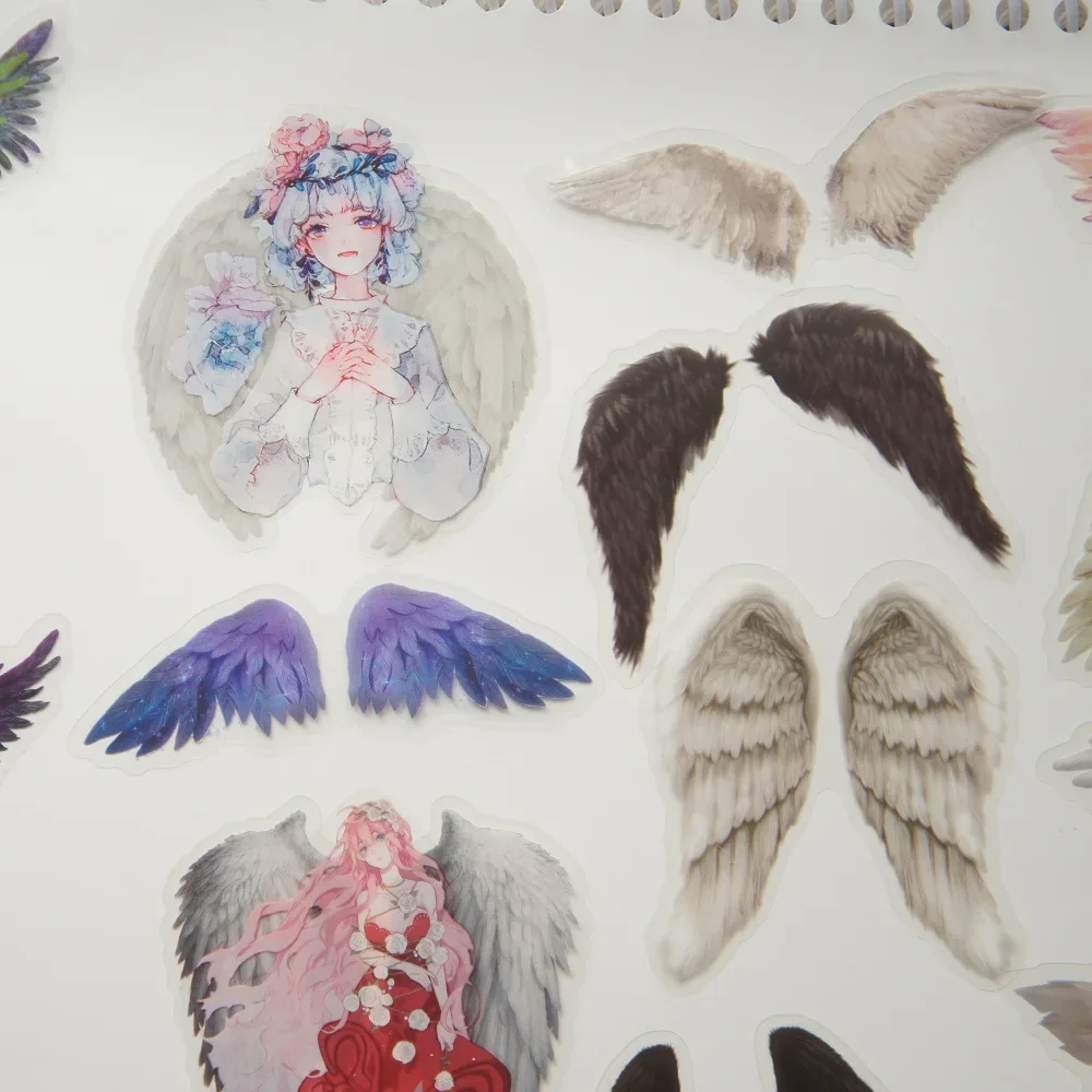 44pcs White Gray Black Wings Style Laser PVC Sticker Scrapbooking DIY Gift Packing Label Gift Decoration Tag
44pcs White Gray Black Wings Style Laser PVC Sticker Scrapbooking DIY Gift Packing Label Gift Decoration Tag