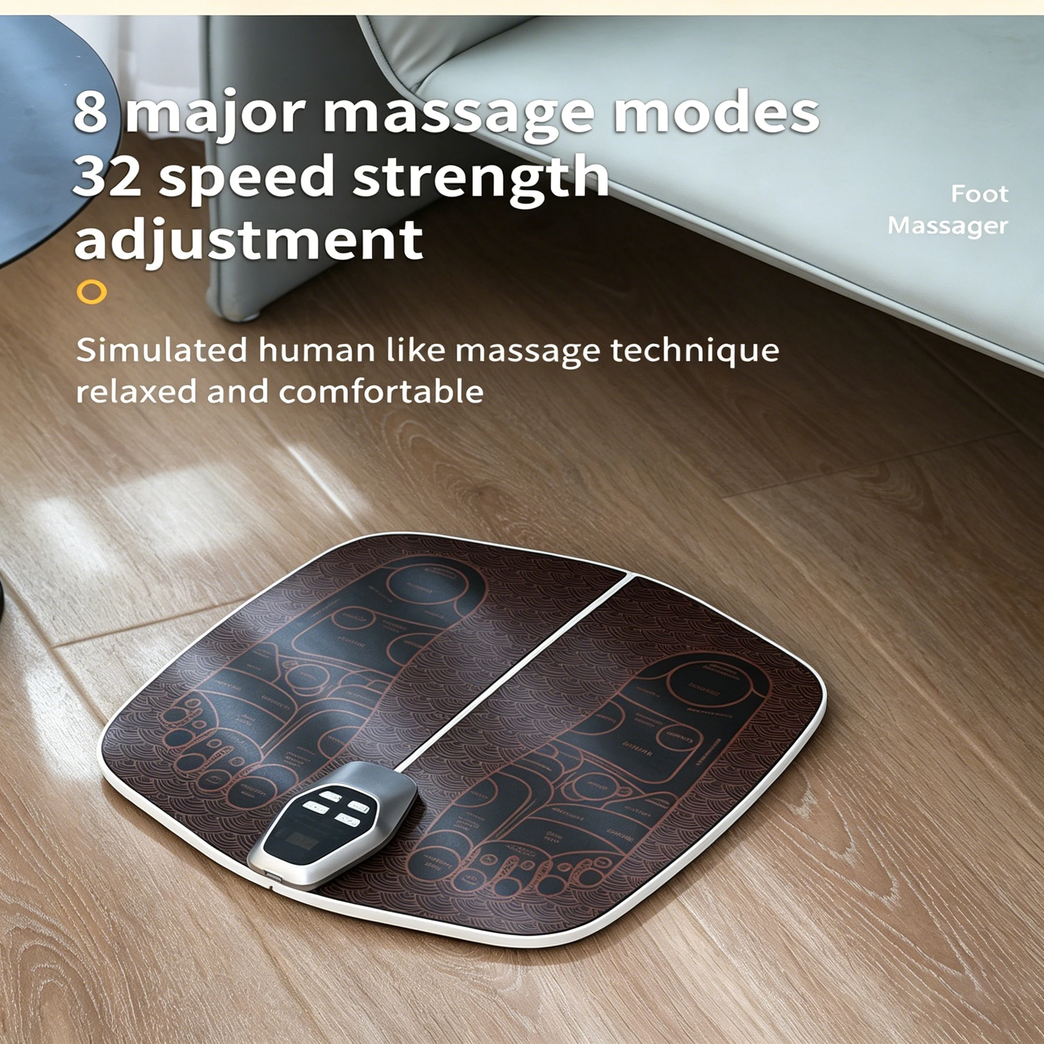 Electric EMS Foot Massager Mat Microcurrent Therapy Relax Pad Pain Relief Blood Circulation for Muscle Relaxation Home Office
Electric EMS Foot Massager Mat Microcurrent Therapy Relax Pad Pain Relief Blood Circulation for Muscle Relaxation Home Office
