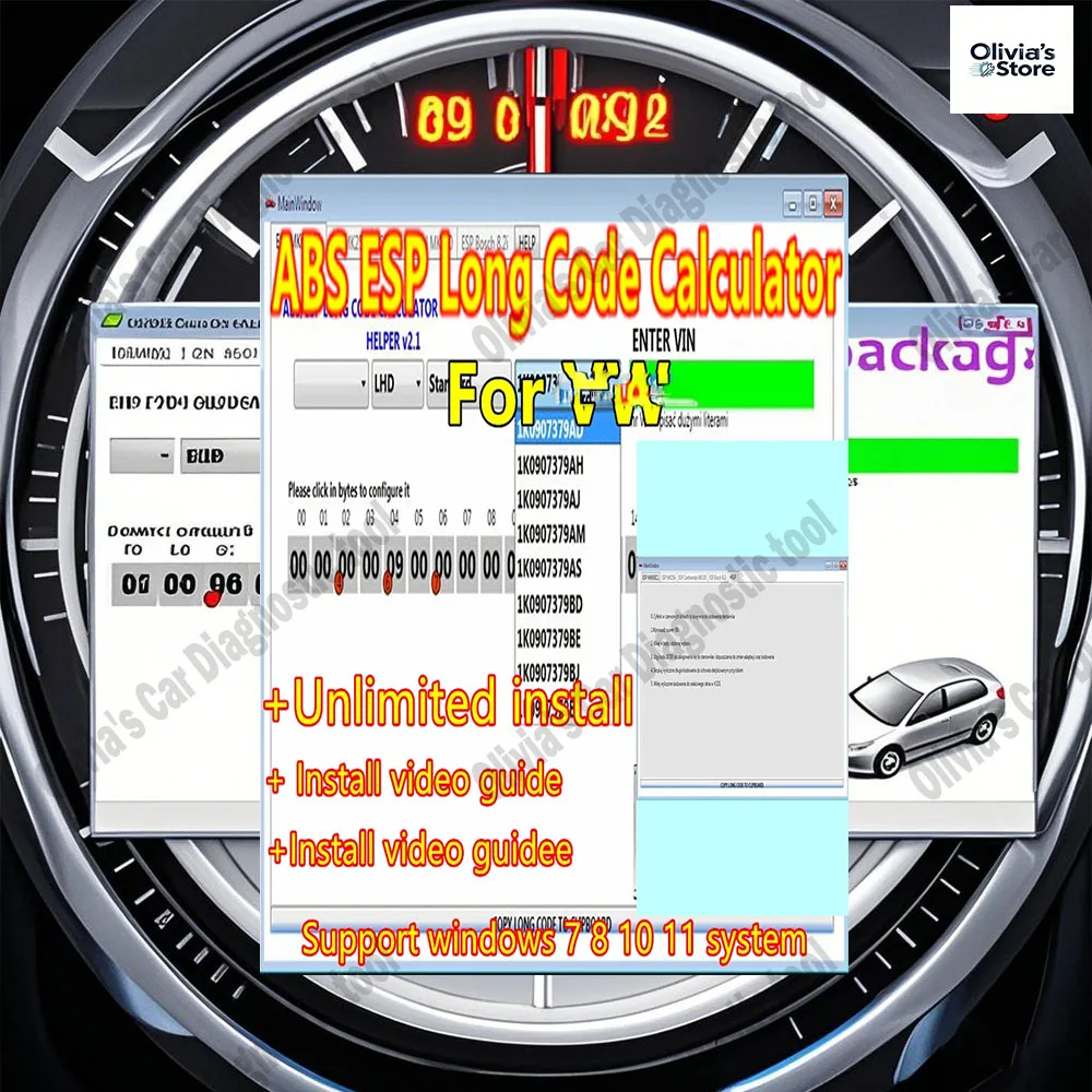 Hot ! ABS ESP Long Code Calculator obd2 scanner ESP units Changes to Adaptations and Codes VAG VIN Number Support over 20 Cars
Hot ! ABS ESP Long Code Calculator obd2 scanner ESP units Changes to Adaptations and Codes VAG VIN Number Support over 20 Cars