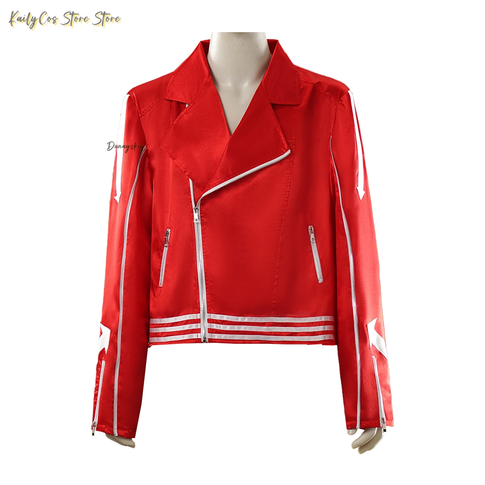 2026 New Halloween Carnival Party Costume Retro Spicy Girl Red Shiny Jacket Punk Motorcycle Rider Role-playing Jacket
2026 New Halloween Carnival Party Costume Retro Spicy Girl Red Shiny Jacket Punk Motorcycle Rider Role-playing Jacket