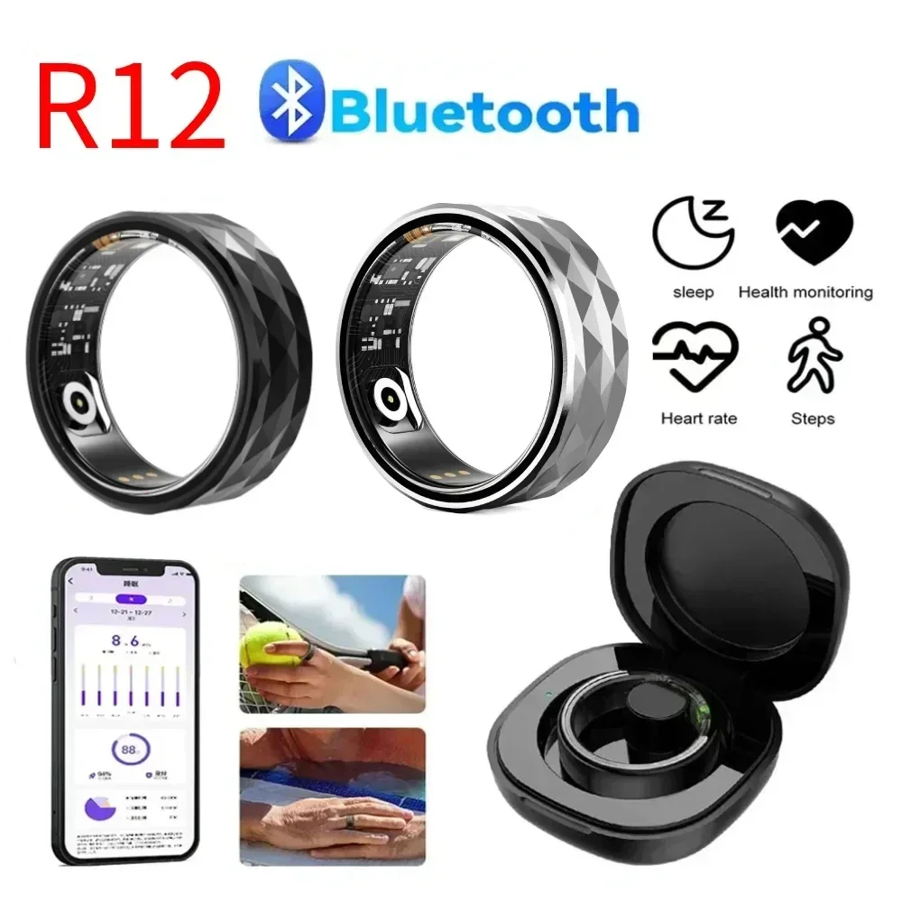 2024 New R12 Smart Ring Men Heart Rate Blood Oxygen Health Tracker Ring Exercise Records Calorie Multi Sports Mode For XIAOMI
2024 New R12 Smart Ring Men Heart Rate Blood Oxygen Health Tracker Ring Exercise Records Calorie Multi Sports Mode For XIAOMI