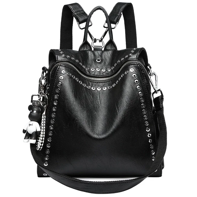 Luxury Women Genuine Leather Backpack Rivet Multifunctional Shoulder Bag Female Daily Travel Bag Girls Fashion Schoolbag Mochila
Luxury Women Genuine Leather Backpack Rivet Multifunctional Shoulder Bag Female Daily Travel Bag Girls Fashion Schoolbag Mochila