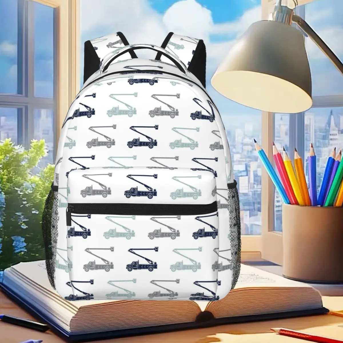 Bucket Trucks - Lineman Student Backpack School Bag Hiking Travel Daypack for Men Women Fashion Bookbag Shoulder Bags
Bucket Trucks - Lineman Student Backpack School Bag Hiking Travel Daypack for Men Women Fashion Bookbag Shoulder Bags