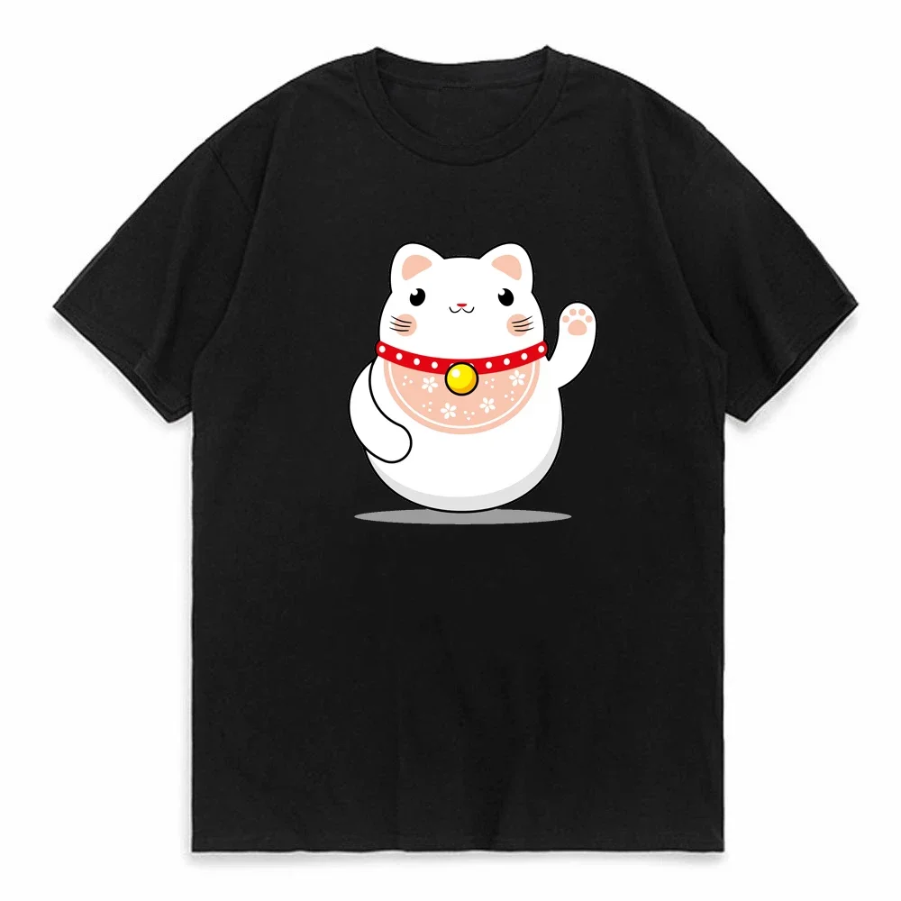 Maneki Neko Print Women T Shirt Short-sleeved Personalize Summer Female T-shirts Graphic Tees Japanese Lucky Cat Kawaii Tshirts
Maneki Neko Print Women T Shirt Short-sleeved Personalize Summer Female T-shirts Graphic Tees Japanese Lucky Cat Kawaii Tshirts