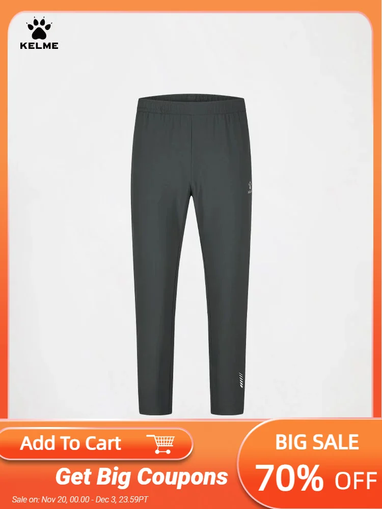 KELME Men's High Elastic Running Pants Breathable Drawstring Jogging Sweatpants Quick Dry Training Fitness Sport Trousers
KELME Men's High Elastic Running Pants Breathable Drawstring Jogging Sweatpants Quick Dry Training Fitness Sport Trousers