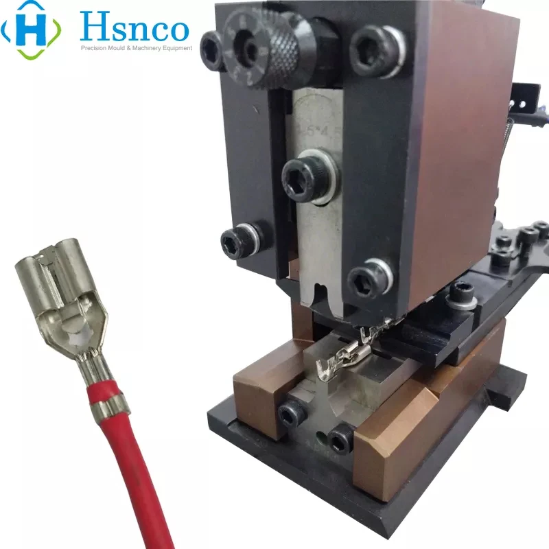 High Precision End Feed Crimping Mould Terminal Applicator OTP Terminal Machine Mold for Crimping Machine
High Precision End Feed Crimping Mould Terminal Applicator OTP Terminal Machine Mold for Crimping Machine