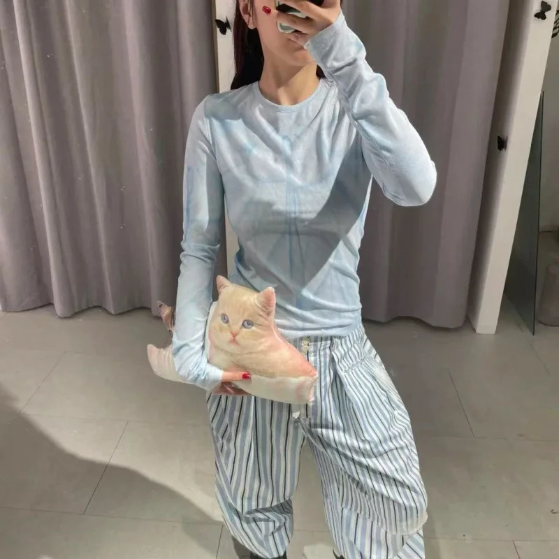 OPEN YY T-shirt 2025 fashion summer new long-sleeved T-shirt mesh slightly see-through bottoming shirt
OPEN YY T-shirt 2025 fashion summer new long-sleeved T-shirt mesh slightly see-through bottoming shirt