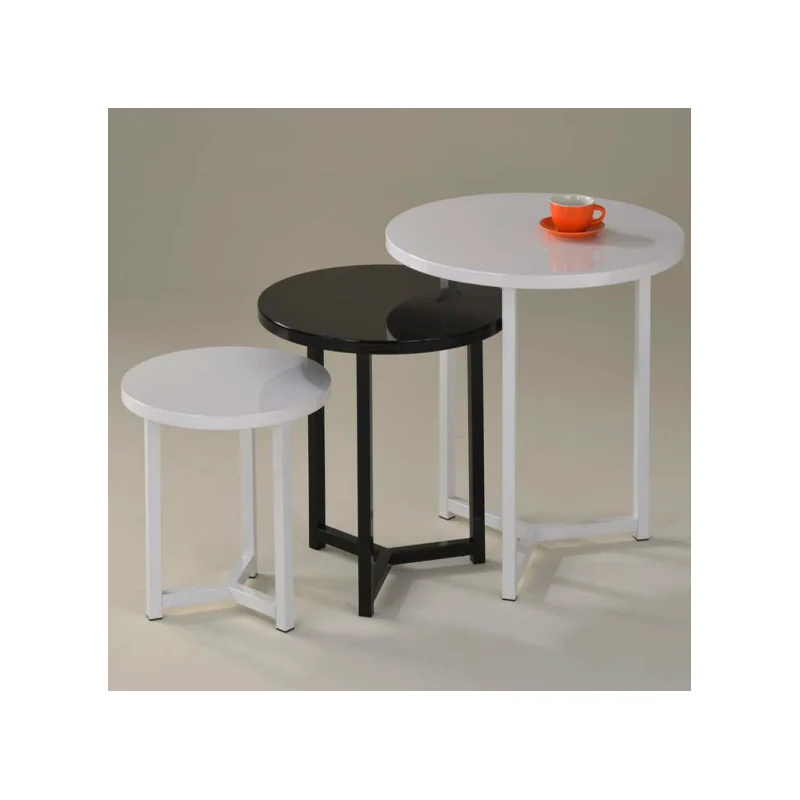 Hot Selling Minimalist Design Fashion Black and White Small Tables With Long Service Life
Hot Selling Minimalist Design Fashion Black and White Small Tables With Long Service Life