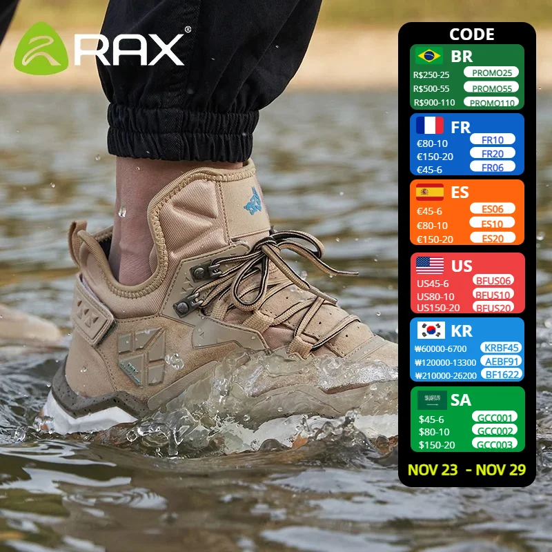 RAX high quality men's and women's hiking shoes autumn and winter brand outdoor men's sports hiking mountain boots waterproof hi
RAX high quality men's and women's hiking shoes autumn and winter brand outdoor men's sports hiking mountain boots waterproof hi