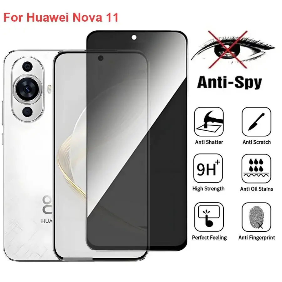 Nova 11 Anti Spy Privacy Tempered Glass Protector Compatible For Huawei Nova11 Full Cover Screen Phone Film
Nova 11 Anti Spy Privacy Tempered Glass Protector Compatible For Huawei Nova11 Full Cover Screen Phone Film