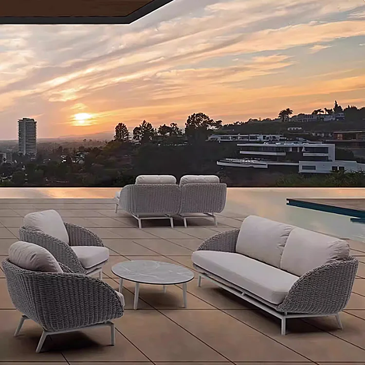 # Luxury Hot Sale Villa Resort Yard Rattan Patio Wicker Woven Sofa Garden Outdoor Furniture
# Luxury Hot Sale Villa Resort Yard Rattan Patio Wicker Woven Sofa Garden Outdoor Furniture