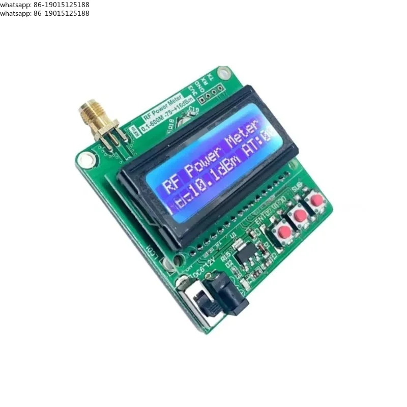 LCD digital power ammeter voltmeter RF power meter -75~+16 dBm 1-600MHz RF attenuation tool
LCD digital power ammeter voltmeter RF power meter -75~+16 dBm 1-600MHz RF attenuation tool