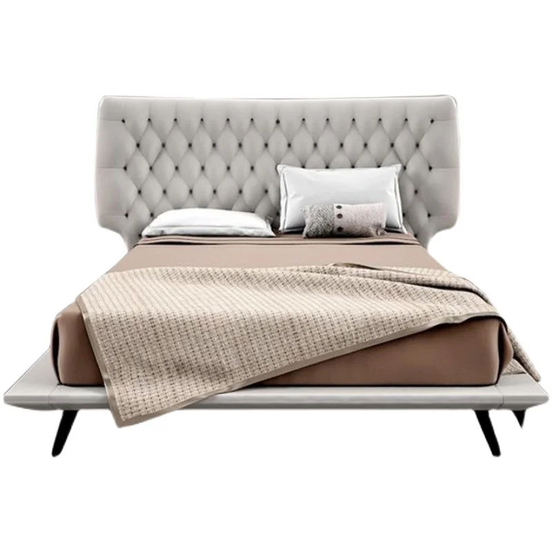 Italian minimalist Nordic leather bed Modern minimalist master bedroom 1.5 meters 1.8 meters solid wood leather art bed Double
Italian minimalist Nordic leather bed Modern minimalist master bedroom 1.5 meters 1.8 meters solid wood leather art bed Double