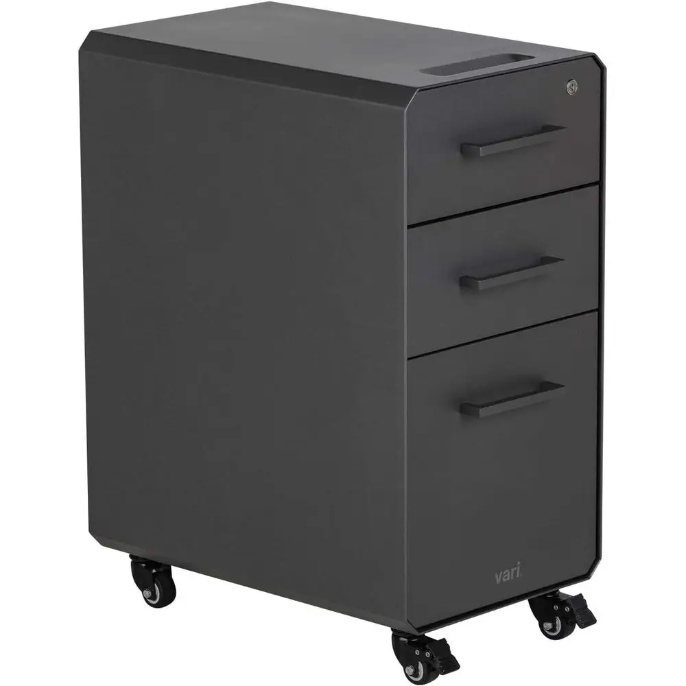 3-Drawer Steel File Cabinet with Lockable Storage and Roll-and-Lock Casters - Charcoal Grey for Home or Office
3-Drawer Steel File Cabinet with Lockable Storage and Roll-and-Lock Casters - Charcoal Grey for Home or Office