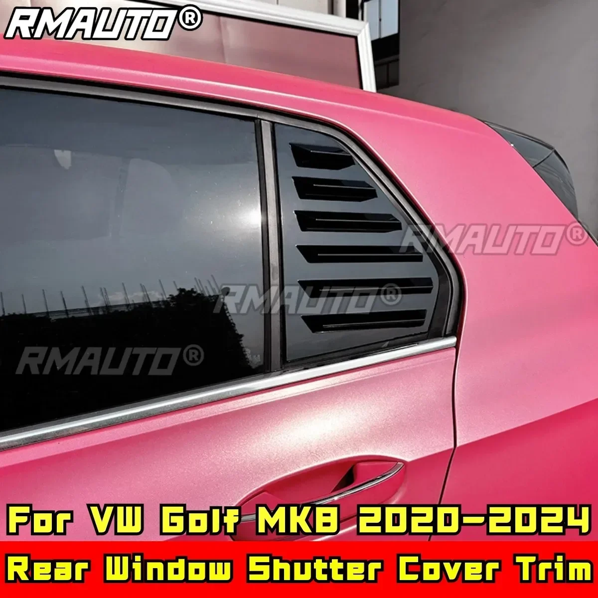 For VW Golf MK8 2020-2024 Body Kit Rear Quarter Panel Window Glossy Black Rear Window Shutter Cover Trim Accessories
For VW Golf MK8 2020-2024 Body Kit Rear Quarter Panel Window Glossy Black Rear Window Shutter Cover Trim Accessories