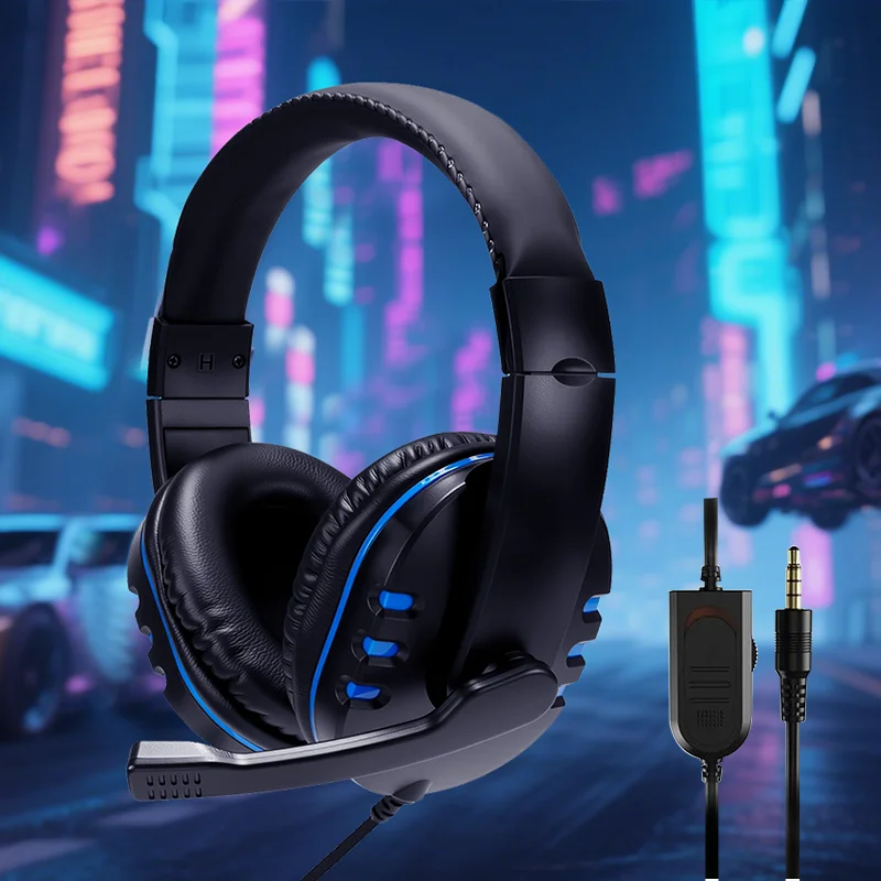 3.5mm jack headphones wired, bass-heavy, high-definition microphone headset gamer with large earcups,choice for music game PC
3.5mm jack headphones wired, bass-heavy, high-definition microphone headset gamer with large earcups,choice for music game PC