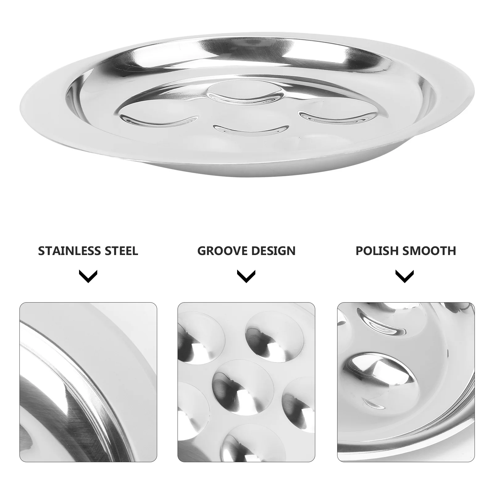 Stainless Steel Escargot Dish Heat Resistant Snail Plate For Baking Serving Kitchen Utensil Restaurant Hotel Use Sushi
Stainless Steel Escargot Dish Heat Resistant Snail Plate For Baking Serving Kitchen Utensil Restaurant Hotel Use Sushi