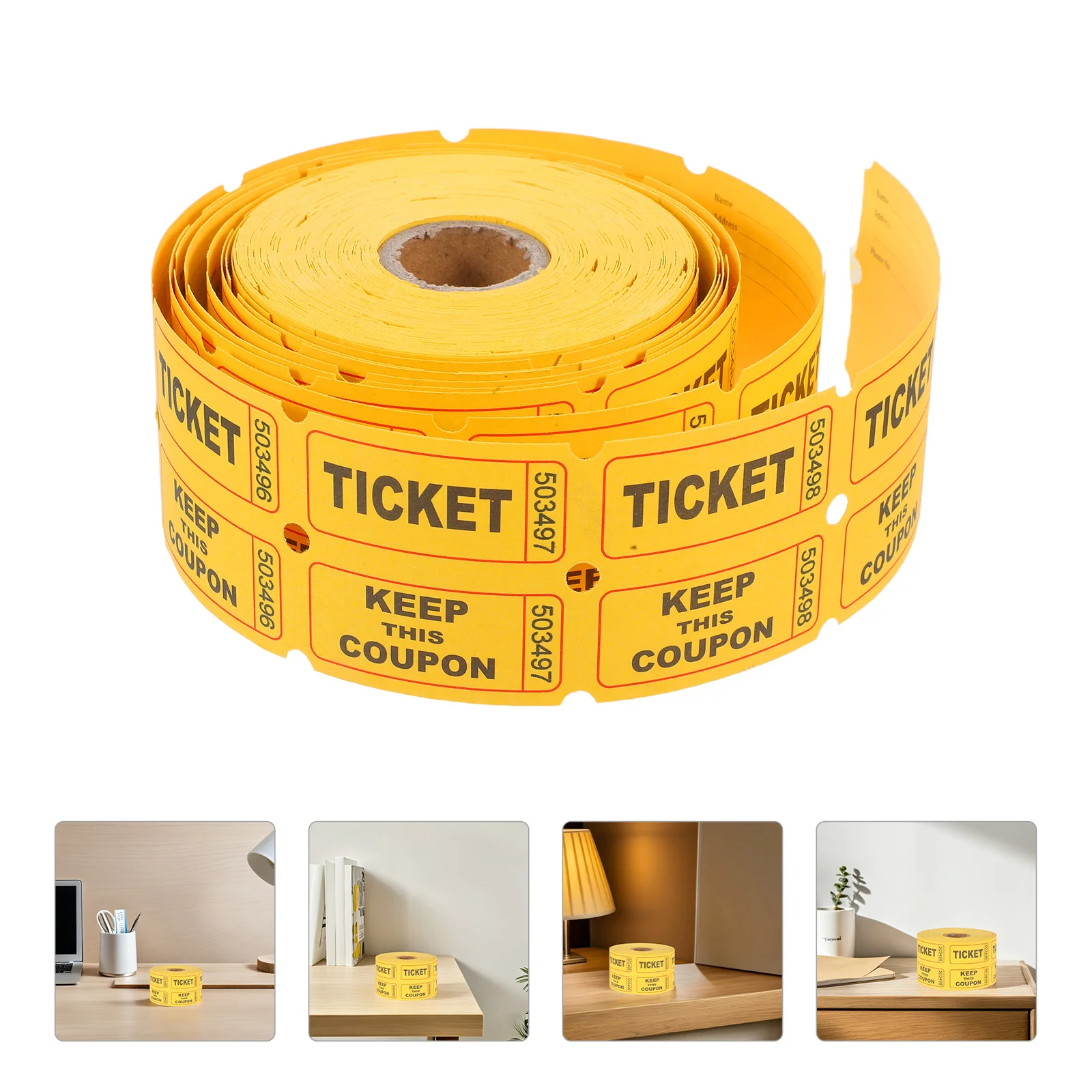 Raffle Ticket Paper Tickets Water Proof Event Yellow Classroom Carnival Reward Baby
Raffle Ticket Paper Tickets Water Proof Event Yellow Classroom Carnival Reward Baby