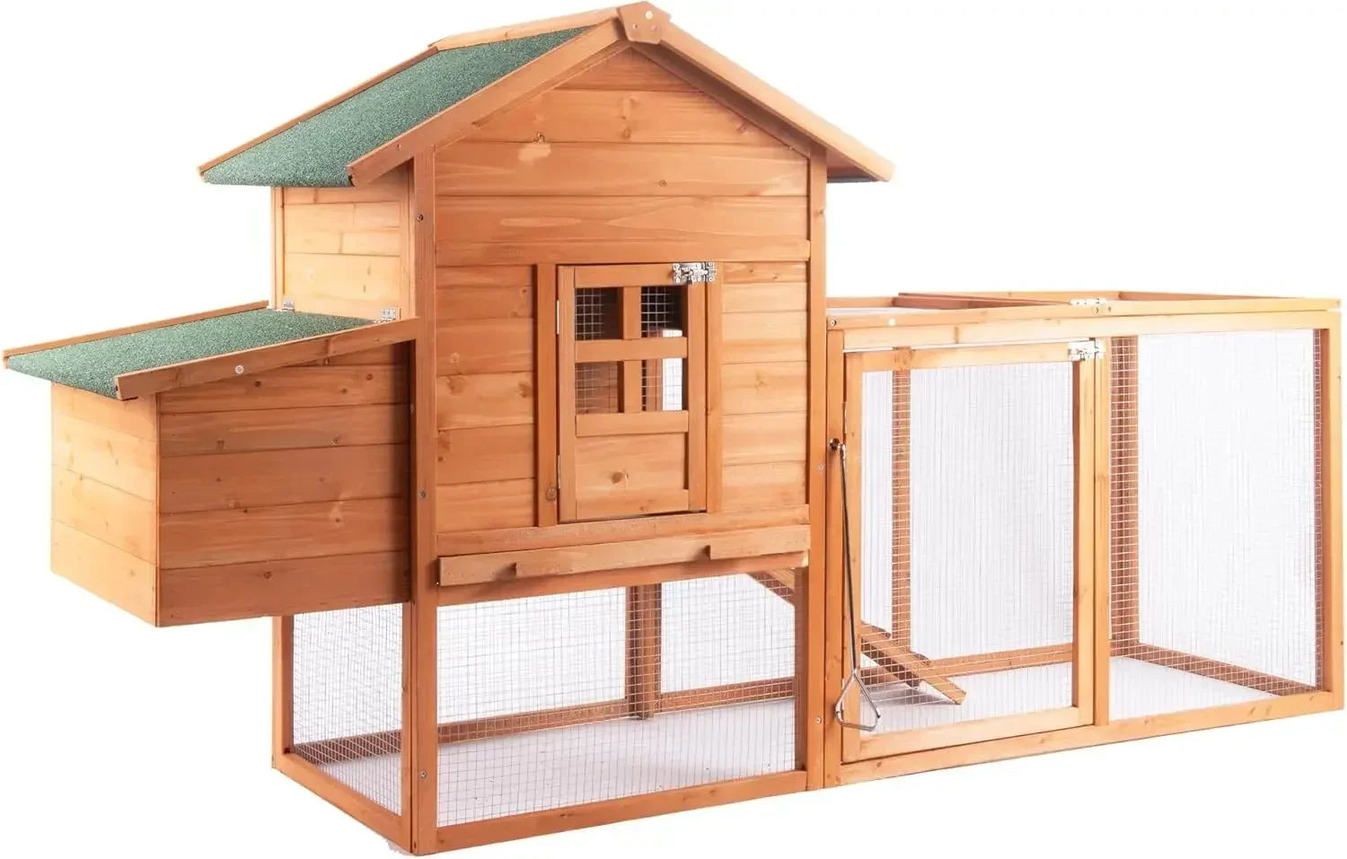 80" Chicken Coop for 2-4 Chickens Outdoor Wooden Hen House Poultry Pet Hutch for Backyard w/Run Cage & Nesting Box(A)
80" Chicken Coop for 2-4 Chickens Outdoor Wooden Hen House Poultry Pet Hutch for Backyard w/Run Cage & Nesting Box(A)