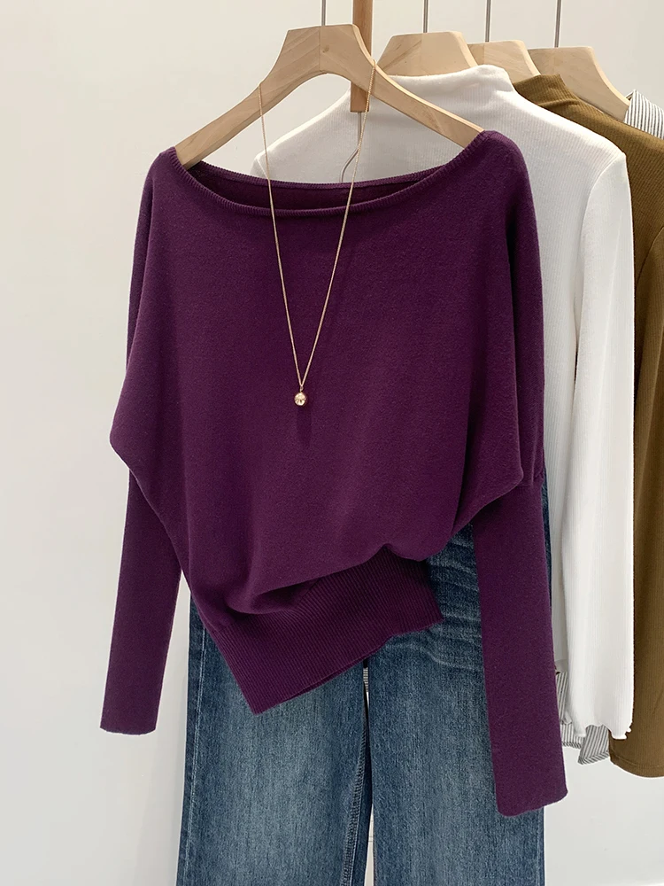 Fashionable Slim Fit Base Shirt Women's One Shoulder Unique Exquisite T-Shirt Korean Style Commute Style Long Sleeve Knitted Top
Fashionable Slim Fit Base Shirt Women's One Shoulder Unique Exquisite T-Shirt Korean Style Commute Style Long Sleeve Knitted Top
