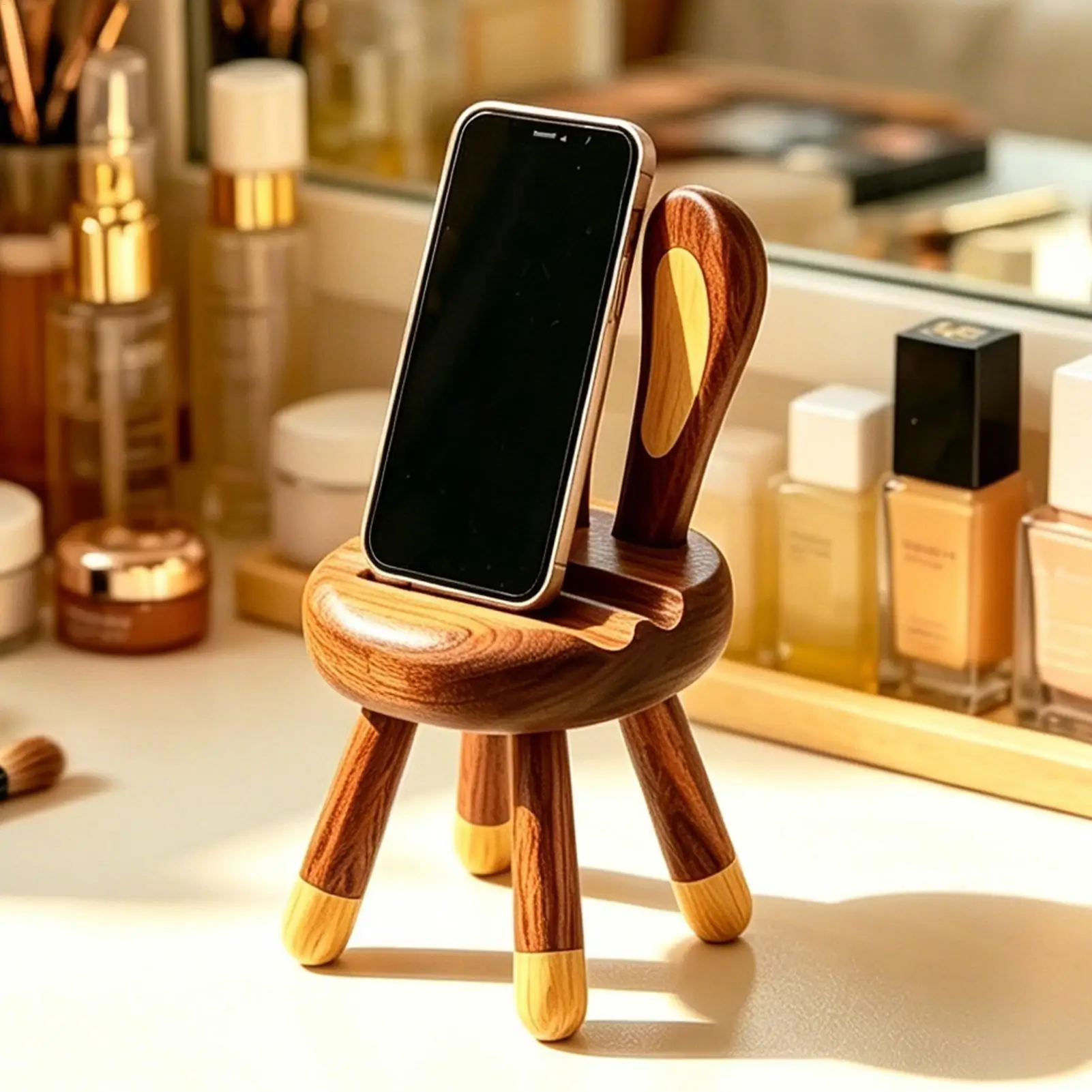 Phone Stand For Desk Chair Shape Wooden Table Support Cell Phone Desk Stand With Animal Ears For Home Kitchen Bedroom Vanity
Phone Stand For Desk Chair Shape Wooden Table Support Cell Phone Desk Stand With Animal Ears For Home Kitchen Bedroom Vanity