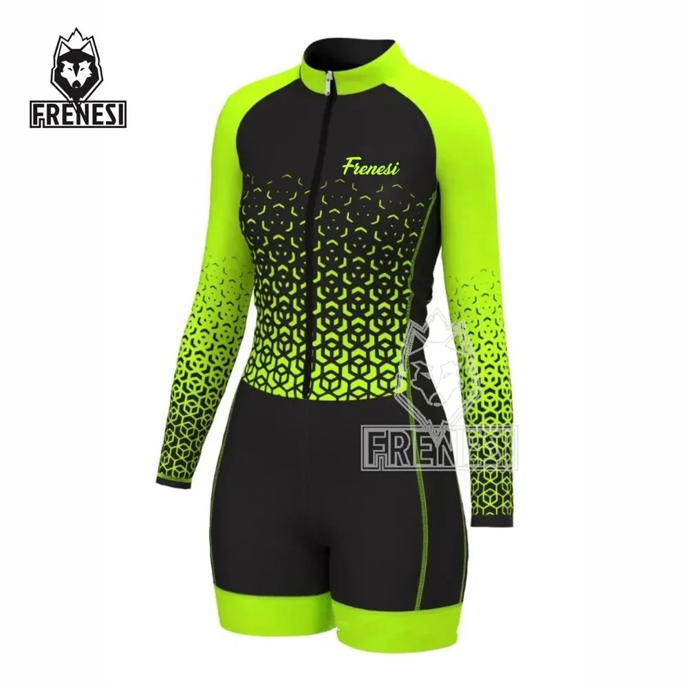 Frenesi Jumpsuit Women's Pant Sets Female Clothing Bicycle Long Sleeve Pedal Skinsuit Bike Triathlon Mujer Ropa Ciclismo
Frenesi Jumpsuit Women's Pant Sets Female Clothing Bicycle Long Sleeve Pedal Skinsuit Bike Triathlon Mujer Ropa Ciclismo