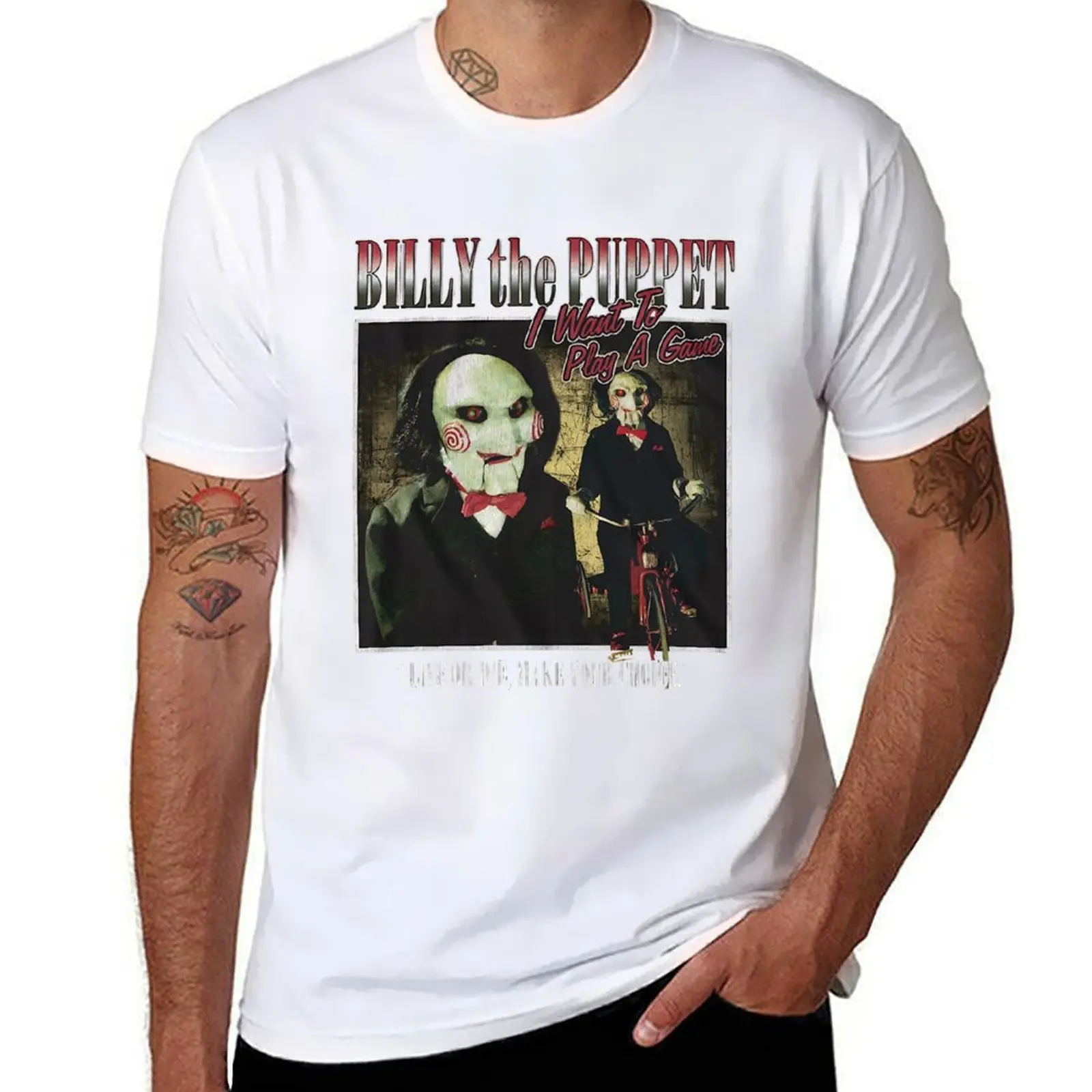 Billy The Puppet Saw Retro T-Shirt t shirts for man graphic tees t shirts designer T-Shirt
Billy The Puppet Saw Retro T-Shirt t shirts for man graphic tees t shirts designer T-Shirt