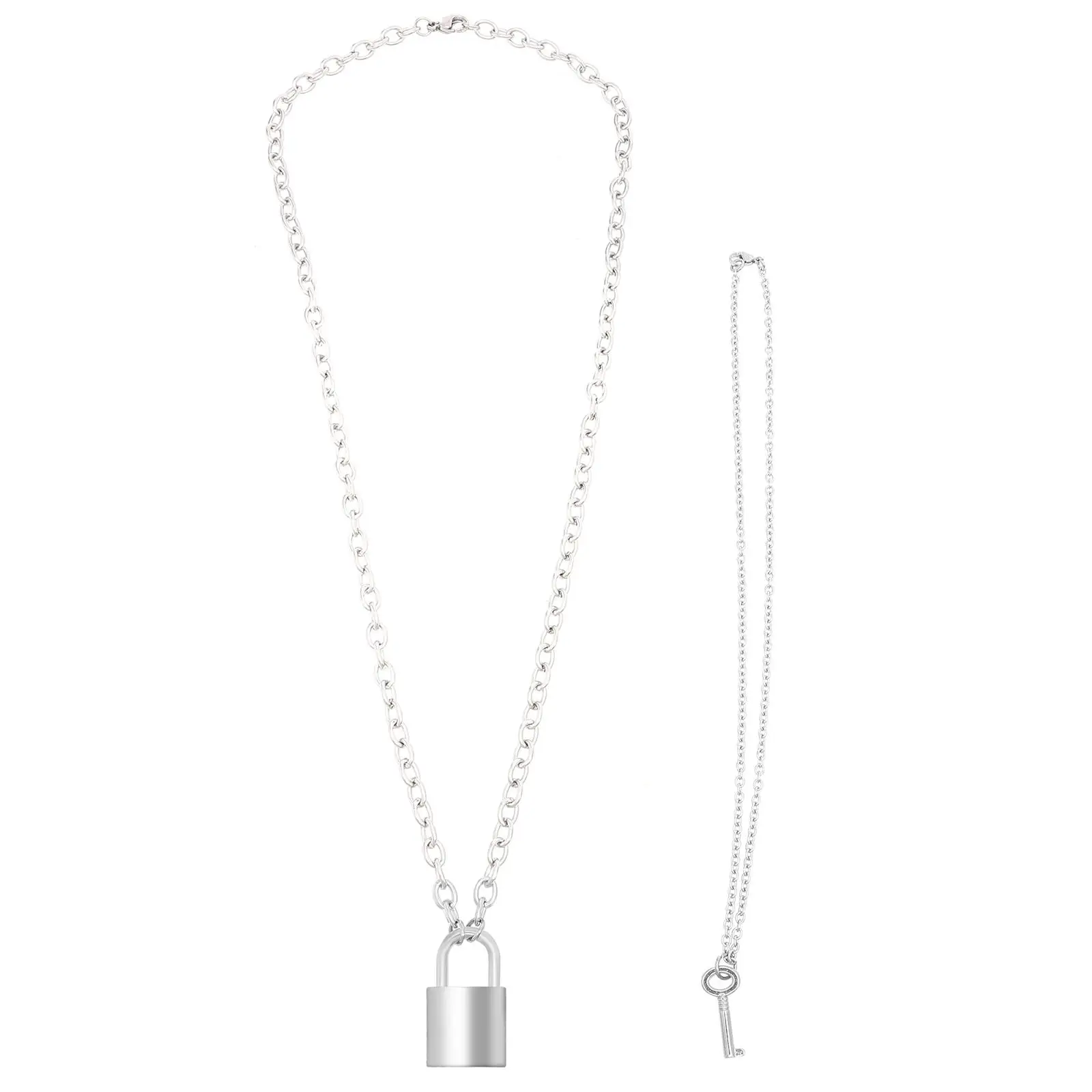 2Pcs Key Padlock Necklace Metal Alloy Women Men Clavicle Chain Zinc Sweet Fashionable Safe Durable Quality Material Unique Craft
2Pcs Key Padlock Necklace Metal Alloy Women Men Clavicle Chain Zinc Sweet Fashionable Safe Durable Quality Material Unique Craft