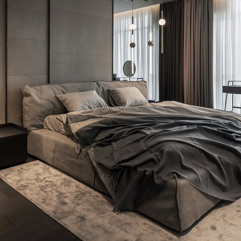 Итальянская минималистичная парижская кровать, современная минималистичная тканевая кровать для спальни, двуспальная кровать из матовой ткани, интернет-дизайнер знаменитостей, свадьба B
Итальянская минималистичная парижская кровать, современная минималистичная тканевая кровать для спальни, двуспальная кровать из матовой ткани, интернет-дизайнер знаменитостей, свадьба B