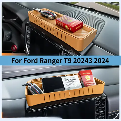 Silicone Center Console Storage Box Interior Upgrade Modification Accessories For Ford Ranger Wildtrak 2023 2024 Organizer Tray