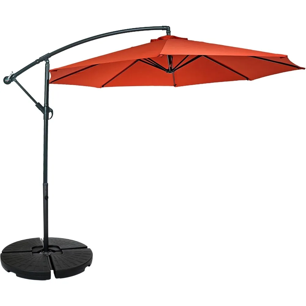 10-Foot Offset Cantilever Patio Umbrella with Polyester Top and Steel Frame - Suitable for Cross Base
10-Foot Offset Cantilever Patio Umbrella with Polyester Top and Steel Frame - Suitable for Cross Base