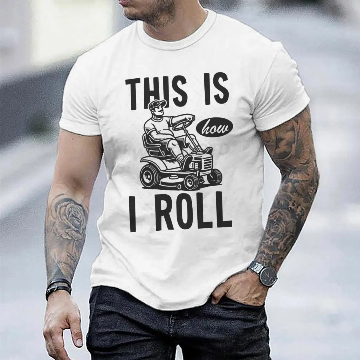 This Is How I Roll Lawn Mower Dad Tshirt Father's Day Fun Daddy T-Shirt Men Round Neck Short Sleeve Tees Male Tshirt Gift
This Is How I Roll Lawn Mower Dad Tshirt Father's Day Fun Daddy T-Shirt Men Round Neck Short Sleeve Tees Male Tshirt Gift
