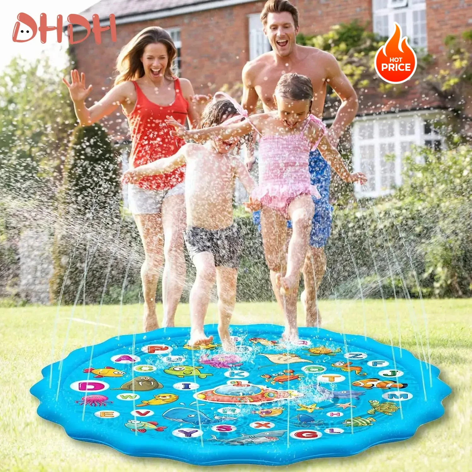 Летний уличный разбрызгиватель воды, коврик, надувная детская игровая подушка для пляжного газона, развлечения с буквенным распылением, игра
Летний уличный разбрызгиватель воды, коврик, надувная детская игровая подушка для пляжного газона, развлечения с буквенным распылением, игра