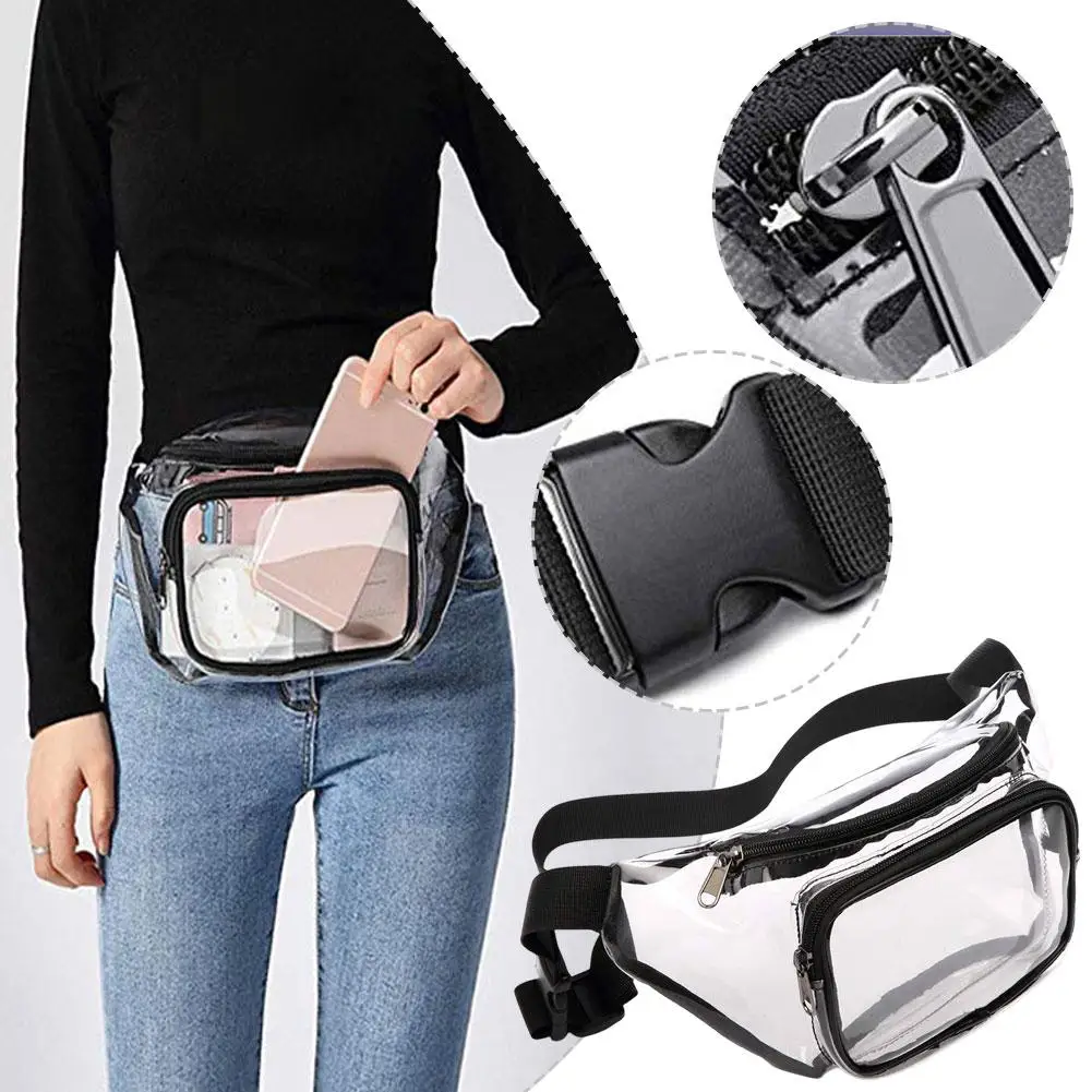 Multi Pockets Waterproof Transparent Waist Bag Adjustable Strap Double Pockets Crossbody Belt Bag For Sports
Multi Pockets Waterproof Transparent Waist Bag Adjustable Strap Double Pockets Crossbody Belt Bag For Sports
