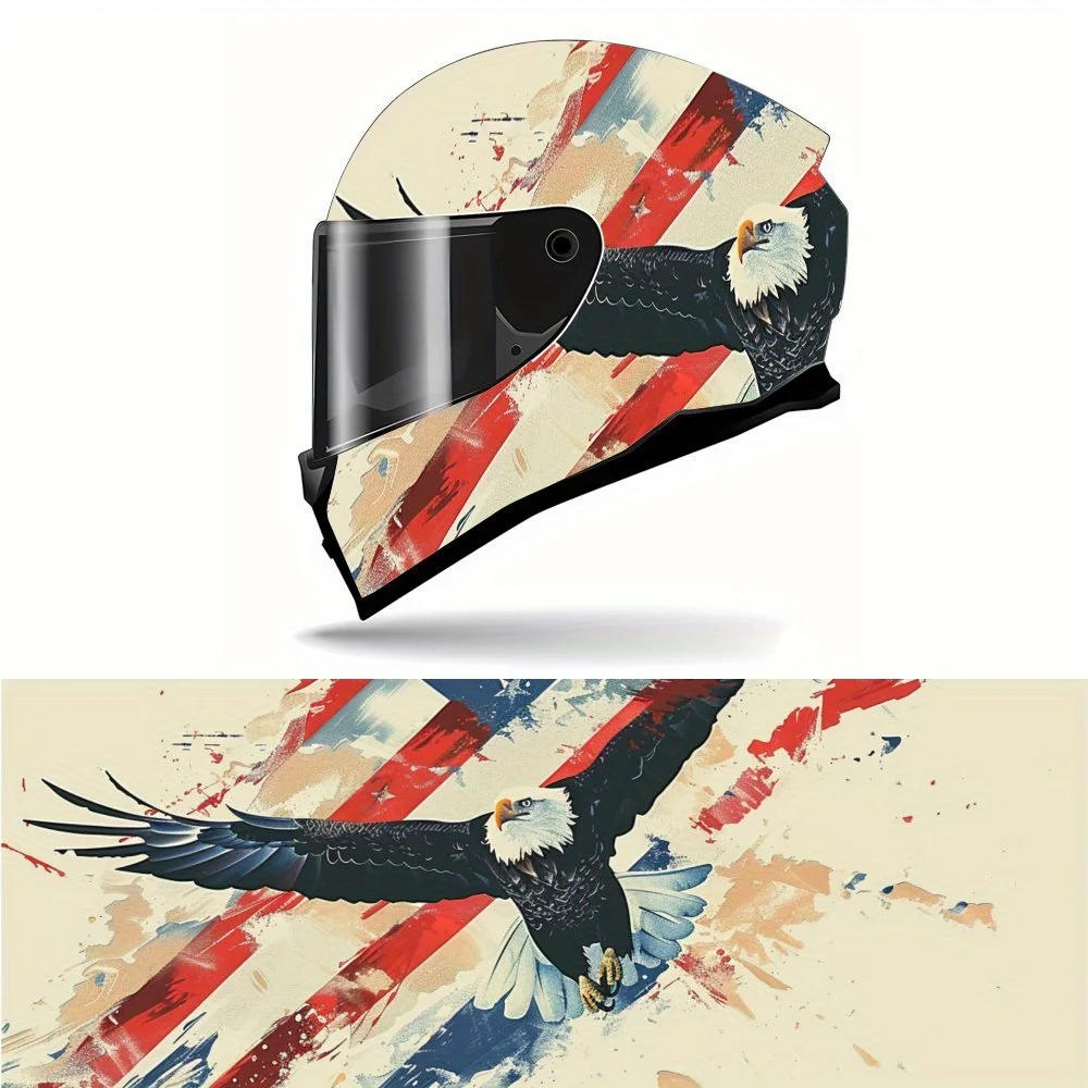 Eye Catching Eagle Stripe Full Face Vinyl Motorcycle Helmet Decorative Sticker Waterproof Self-adhesive Gift for Motorcycle Enth
Eye Catching Eagle Stripe Full Face Vinyl Motorcycle Helmet Decorative Sticker Waterproof Self-adhesive Gift for Motorcycle Enth