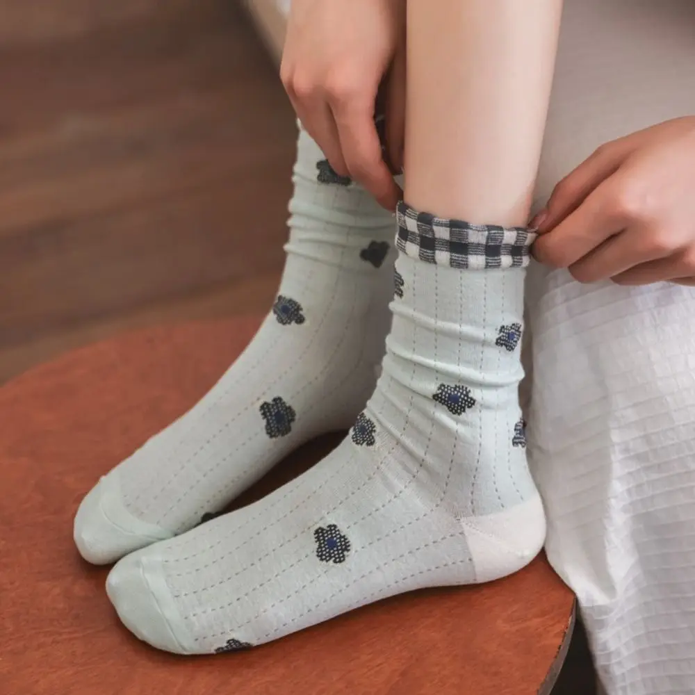 2/3Pairs Sweet Transparent Flower Socks Stripe Ruffle Crystal Silk Tube Socks Mesh Thin Flower Mid Calf Socks Women Ladies Girl
2/3Pairs Sweet Transparent Flower Socks Stripe Ruffle Crystal Silk Tube Socks Mesh Thin Flower Mid Calf Socks Women Ladies Girl
