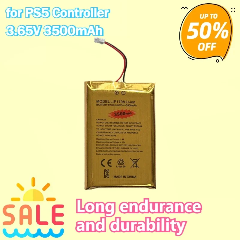 Long Endurance and Durability Built-in Rechargeable Lithium Battery 3500/1560/3000 Mah High Capacity for PS5 Controller
Long Endurance and Durability Built-in Rechargeable Lithium Battery 3500/1560/3000 Mah High Capacity for PS5 Controller