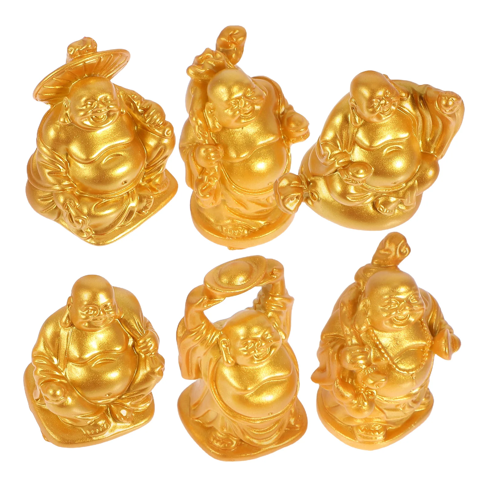 6 Pcs Smiling Buddha Statue Resin Feng Shui Mini Happiness Figurine Wealth Prosperity Sculpture Spiritual Decorative
6 Pcs Smiling Buddha Statue Resin Feng Shui Mini Happiness Figurine Wealth Prosperity Sculpture Spiritual Decorative
