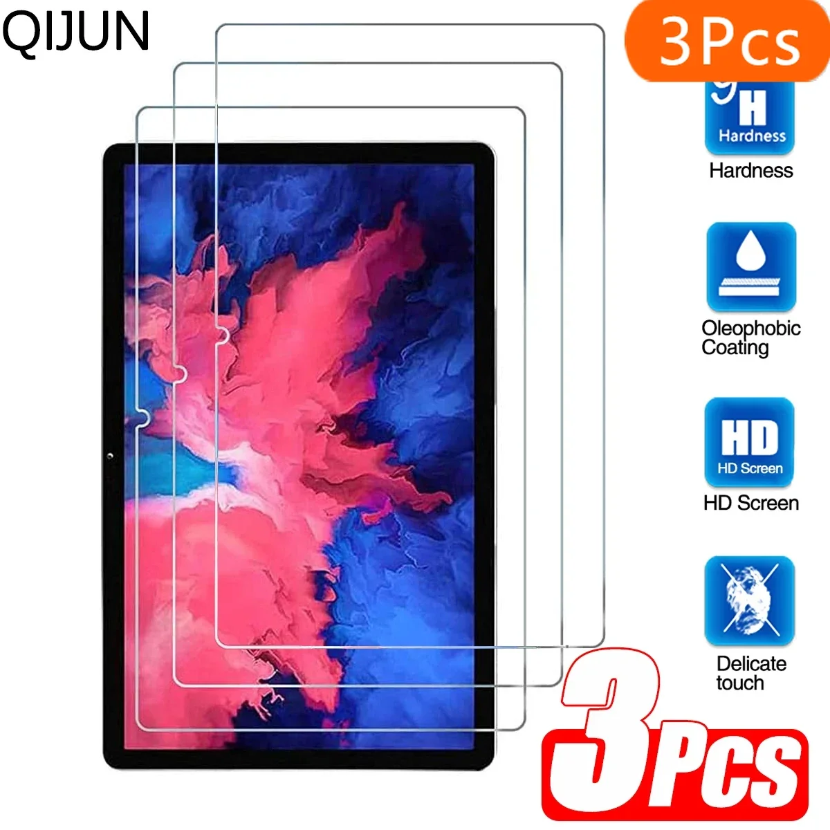 3Pcs Tempered Glass For Lenovo Tab P11 11'' 2021 TB-J606F Plus TB-J607F J616F P11 Pro 11.5 TB-J706F Screen Protector Glass Film
3Pcs Tempered Glass For Lenovo Tab P11 11'' 2021 TB-J606F Plus TB-J607F J616F P11 Pro 11.5 TB-J706F Screen Protector Glass Film